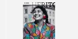 Herito cover with a smiling woman. 