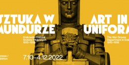 Graphic in yellow with the name and date of the event. 