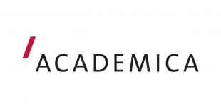 Graphic with a white background and the words ACADEMICA.