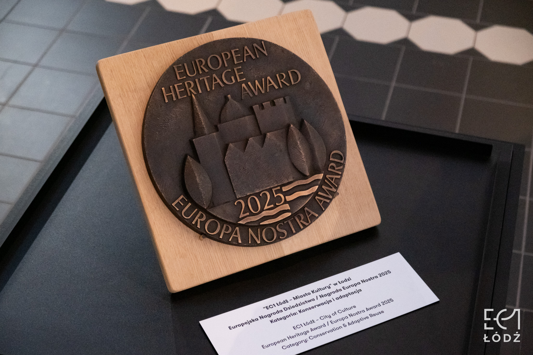 Tablica European Heritage Award/Europa Nostra Award.