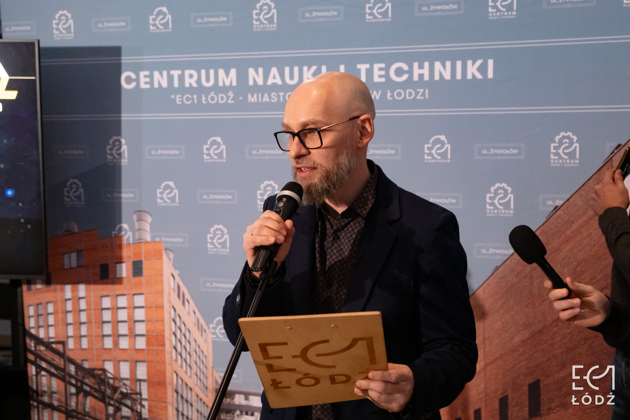 Konferencja prasowa z okazji odsłonięcia tablicy European Heritage Award/Europa Nostra Award w EC1