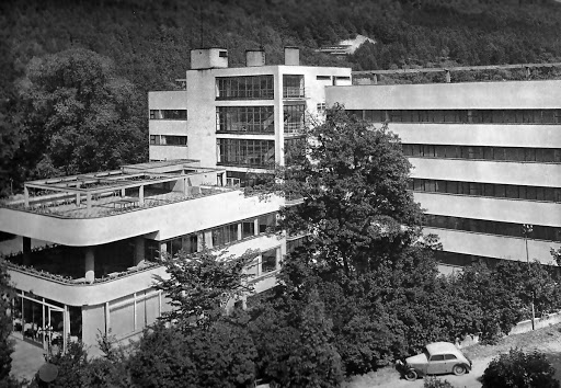 Sanatorium Machnáč w Trenczyńskich Cieplicach, widok ogólny.