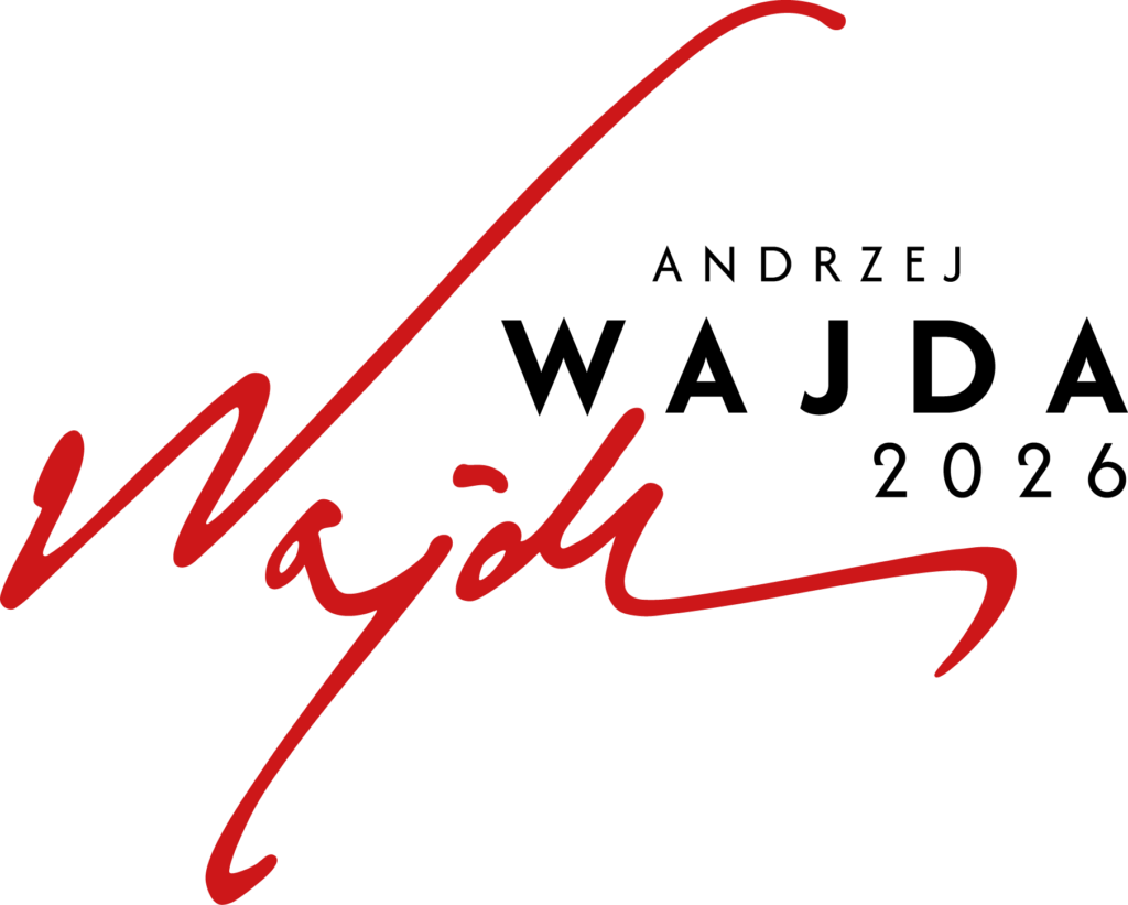 Logo: rok Andrzeja Wajdy 2026.