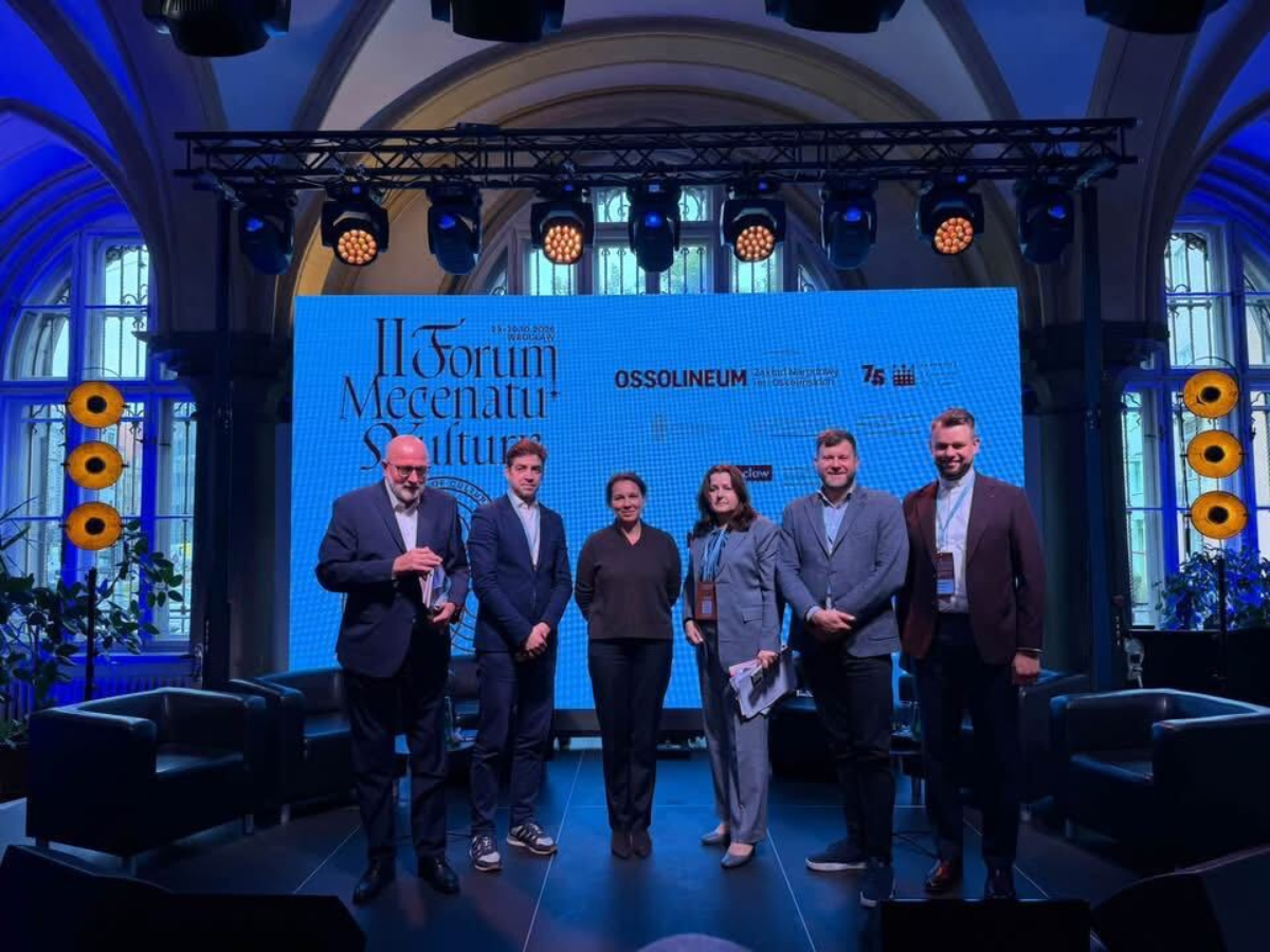 Zdjęcie z II Forum Mecenatu Kultury. Capital of Culture, osoby uczestniczące w panelu dyskusyjnym